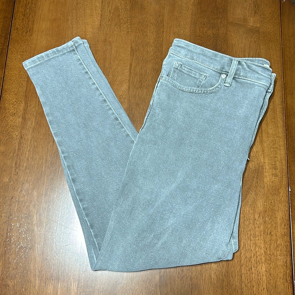 NINE WEST STRETCH GREY JEANS HIGH RISE SKINNY 14